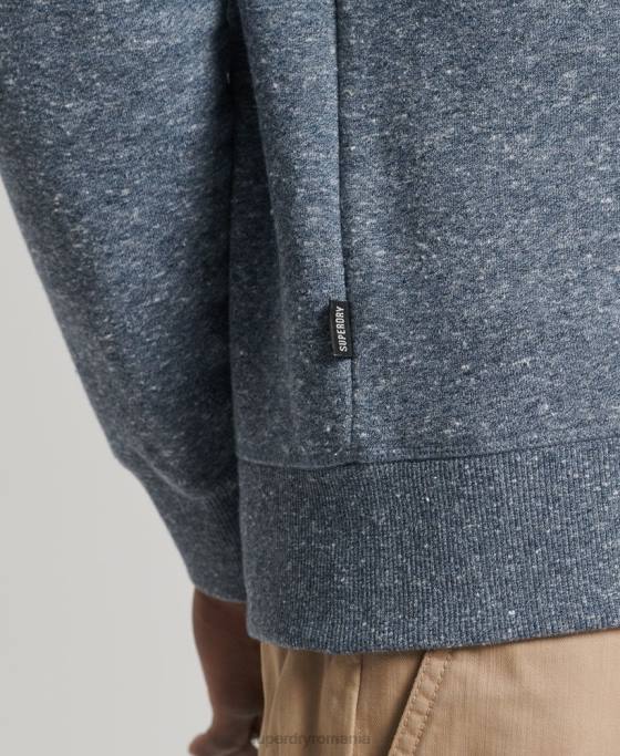 Superdry hanorac cu logo vintage din bumbac organic îmbrăcăminte albastru bărbați JX0Z844