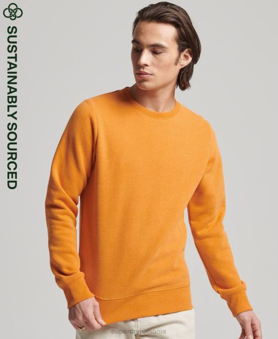 Superdry hanorac cu logo vintage din bumbac organic îmbrăcăminte galben bărbați JX0Z694
