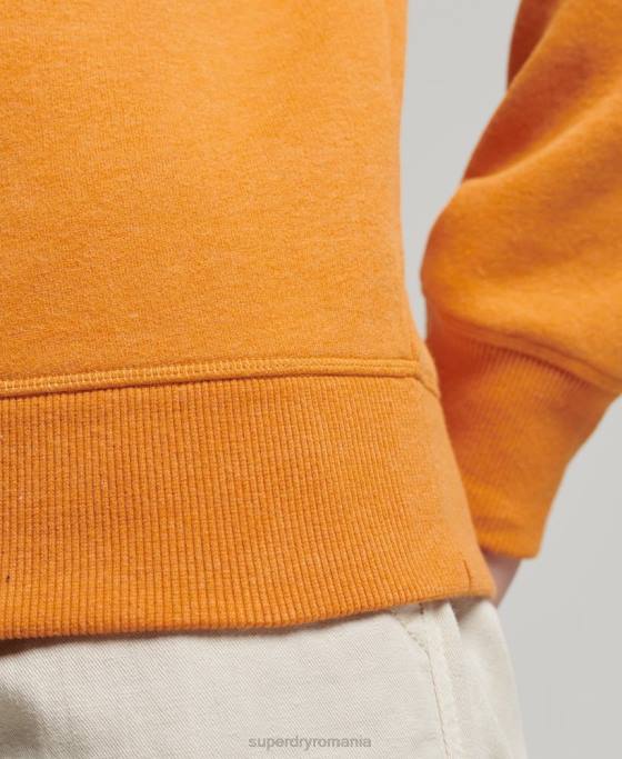 Superdry hanorac cu logo vintage din bumbac organic îmbrăcăminte galben bărbați JX0Z694