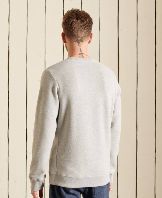 Superdry hanorac cu logo vintage din bumbac organic îmbrăcăminte gri bărbați JX0Z663