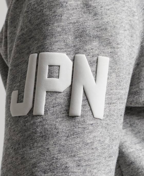 Superdry hanorac cu logo vintage din bumbac organic îmbrăcăminte gri bărbați JX0Z686