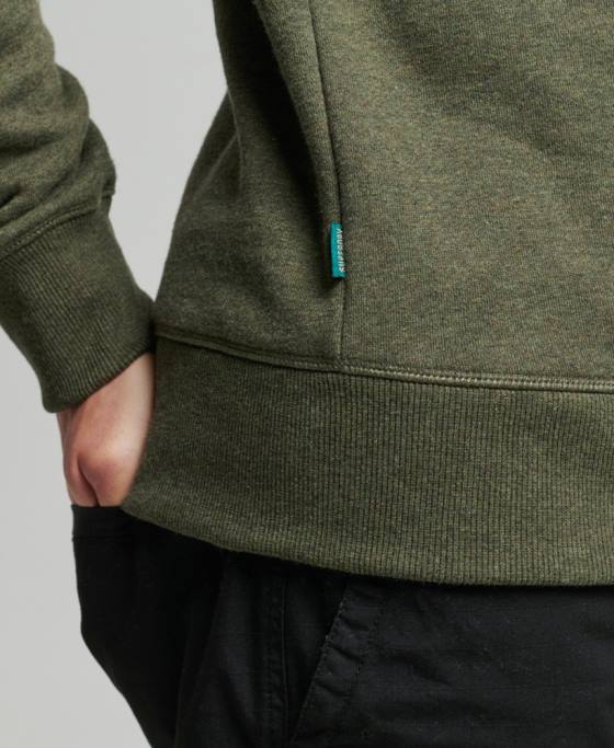 Superdry hanorac cu logo vintage din bumbac organic îmbrăcăminte kaki bărbați JX0Z558