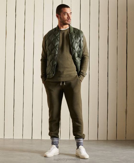 Superdry hanorac cu logo vintage din bumbac organic îmbrăcăminte kaki bărbați JX0Z865