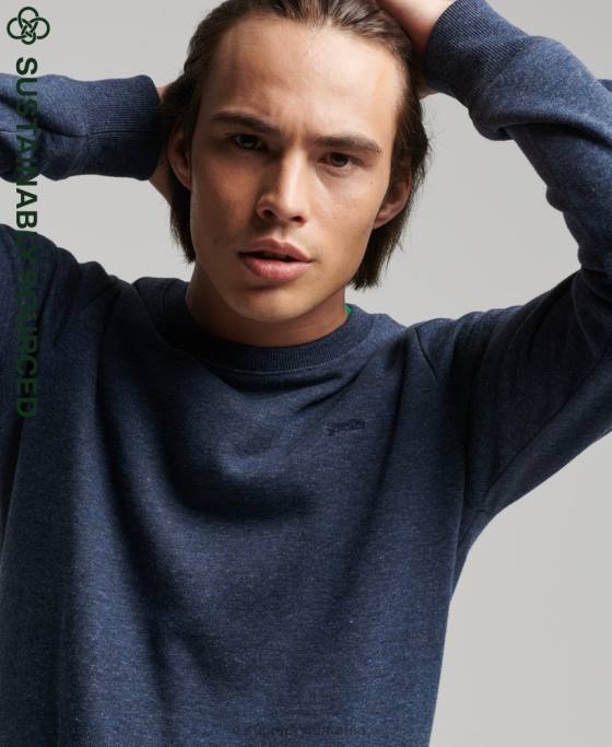 Superdry hanorac cu logo vintage din bumbac organic îmbrăcăminte marina bărbați JX0Z646