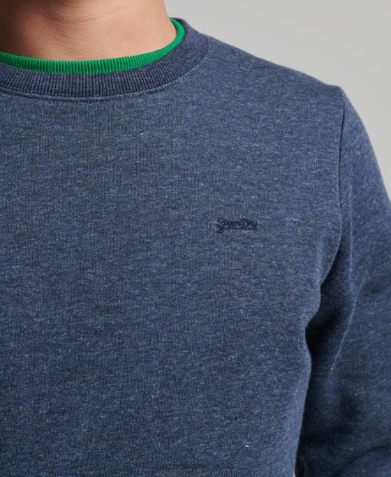 Superdry hanorac cu logo vintage din bumbac organic îmbrăcăminte marina bărbați JX0Z646