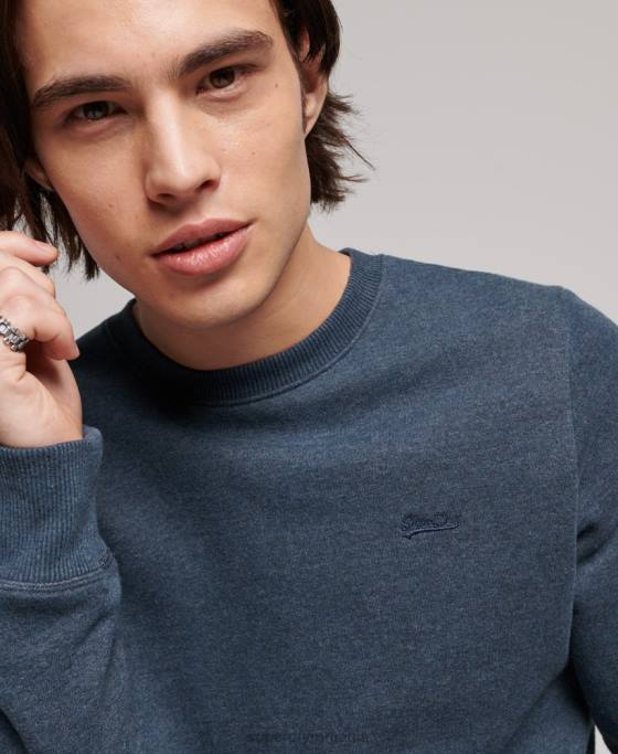 Superdry hanorac cu logo vintage din bumbac organic îmbrăcăminte marina bărbați JX0Z661