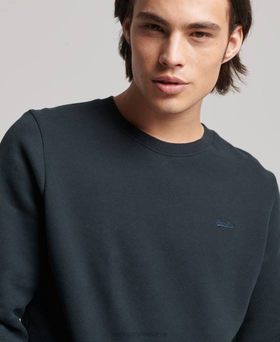 Superdry hanorac cu logo vintage din bumbac organic îmbrăcăminte marina bărbați JX0Z664