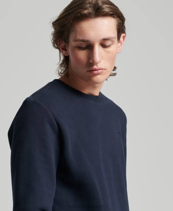 Superdry hanorac cu logo vintage din bumbac organic îmbrăcăminte marina bărbați JX0Z756