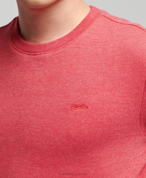 Superdry hanorac cu logo vintage din bumbac organic îmbrăcăminte roșu bărbați JX0Z5124