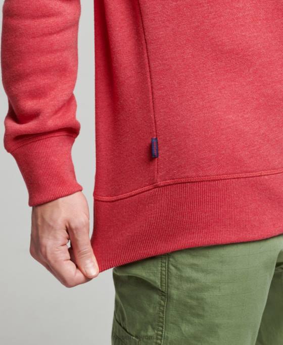 Superdry hanorac cu logo vintage din bumbac organic îmbrăcăminte roșu bărbați JX0Z5124
