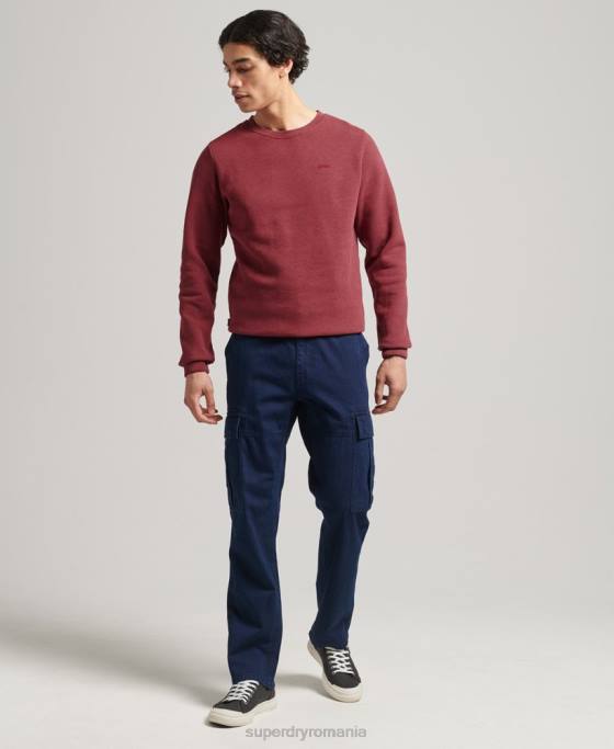 Superdry hanorac cu logo vintage din bumbac organic îmbrăcăminte roșu bărbați JX0Z662