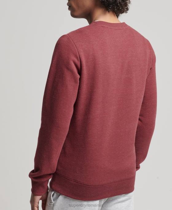 Superdry hanorac cu logo vintage din bumbac organic îmbrăcăminte roșu bărbați JX0Z725