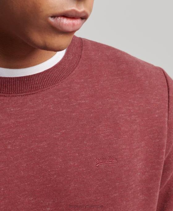 Superdry hanorac cu logo vintage din bumbac organic îmbrăcăminte roșu bărbați JX0Z725