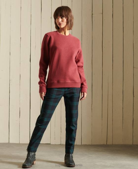 Superdry hanorac cu logo vintage din bumbac organic îmbrăcăminte roșu femei JX0Z3476