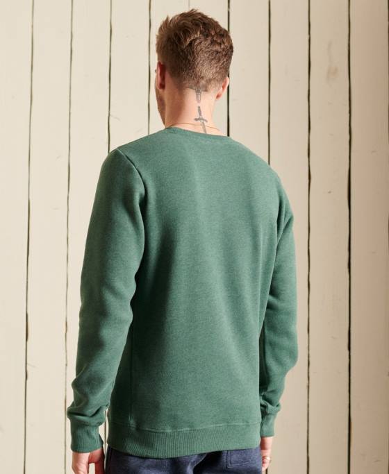 Superdry hanorac cu logo vintage din bumbac organic îmbrăcăminte verde bărbați JX0Z5187