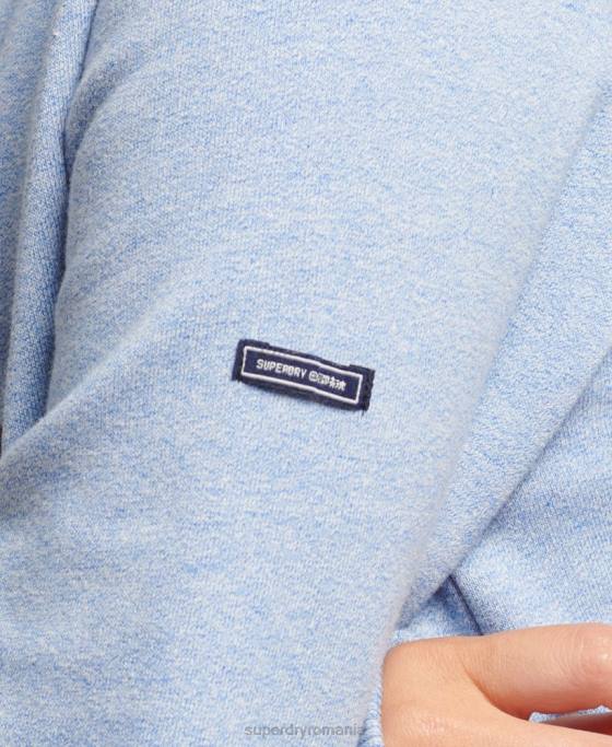 Superdry hanorac cu logo vintage heritage îmbrăcăminte albastru deschis femei JX0Z3397