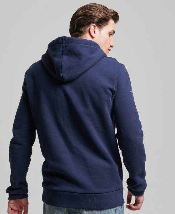 Superdry hanorac cu logo vintage heritage îmbrăcăminte marina bărbați JX0Z5045