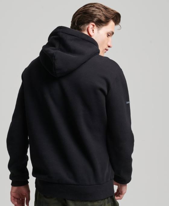 Superdry hanorac cu logo vintage heritage îmbrăcăminte negru bărbați JX0Z5093