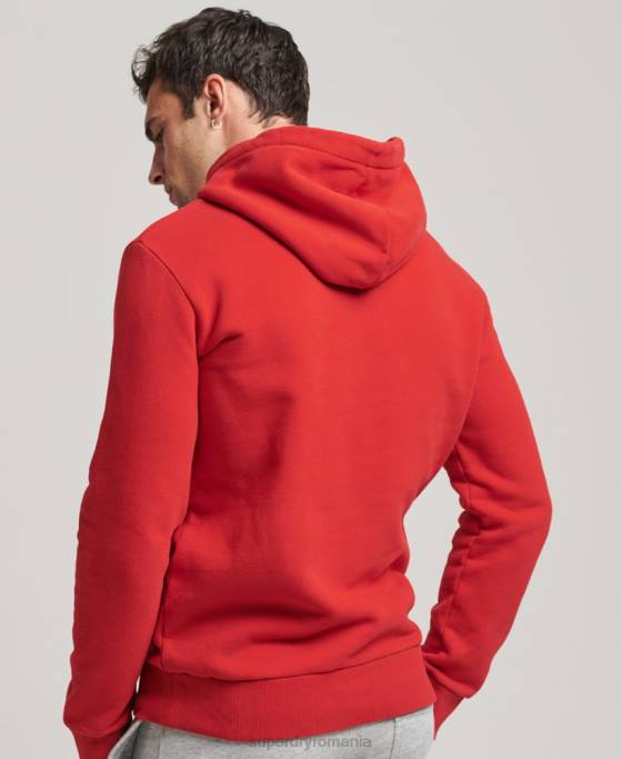 Superdry hanorac cu logo vintage heritage îmbrăcăminte roșu bărbați JX0Z5162
