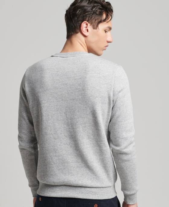 Superdry hanorac cu logo vintage interest crew îmbrăcăminte gri bărbați JX0Z742