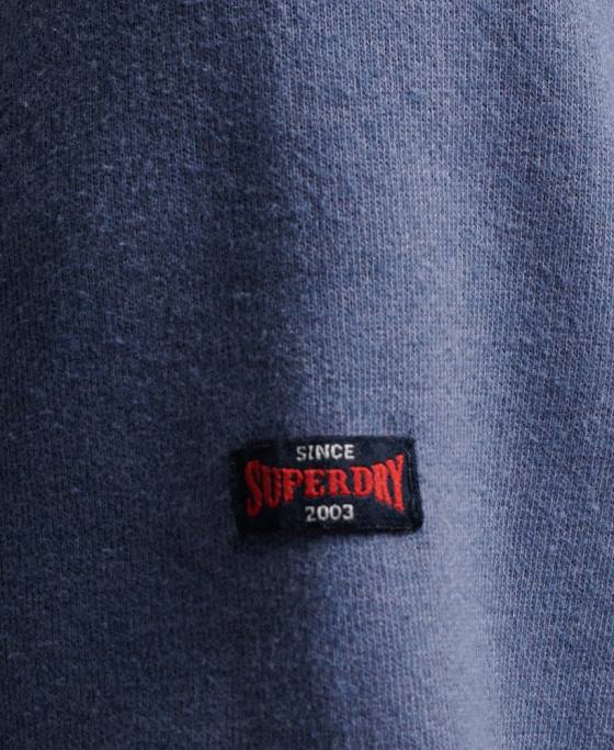 Superdry hanorac cu logo vintage marl îmbrăcăminte albastru bărbați JX0Z500