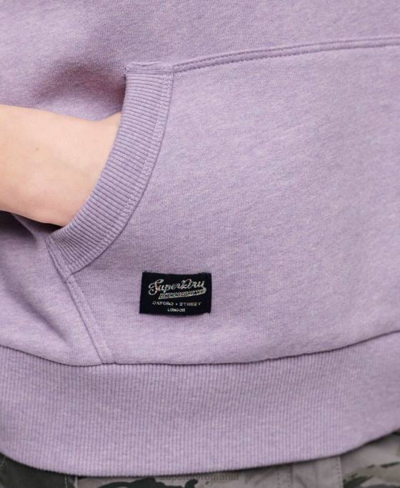 Superdry hanorac cu logo vintage neon îmbrăcăminte Violet femei JX0Z3282