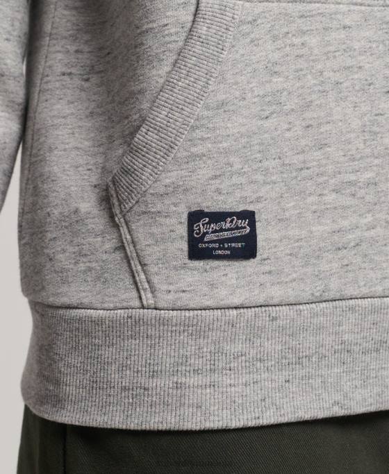 Superdry hanorac cu logo vintage neon îmbrăcăminte gri femei JX0Z3417