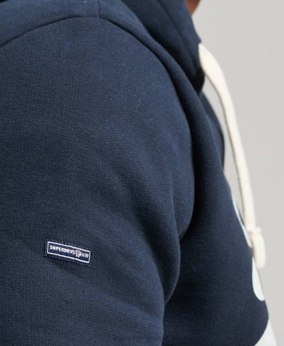 Superdry hanorac cu logo vintage soda pop îmbrăcăminte marina bărbați JX0Z5035