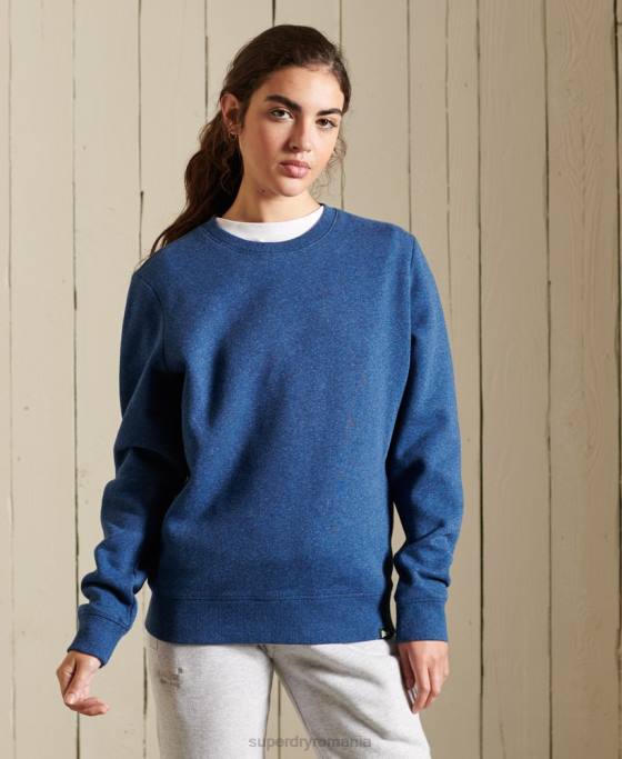 Superdry hanorac cu logo vintage îmbrăcăminte albastru femei JX0Z3455