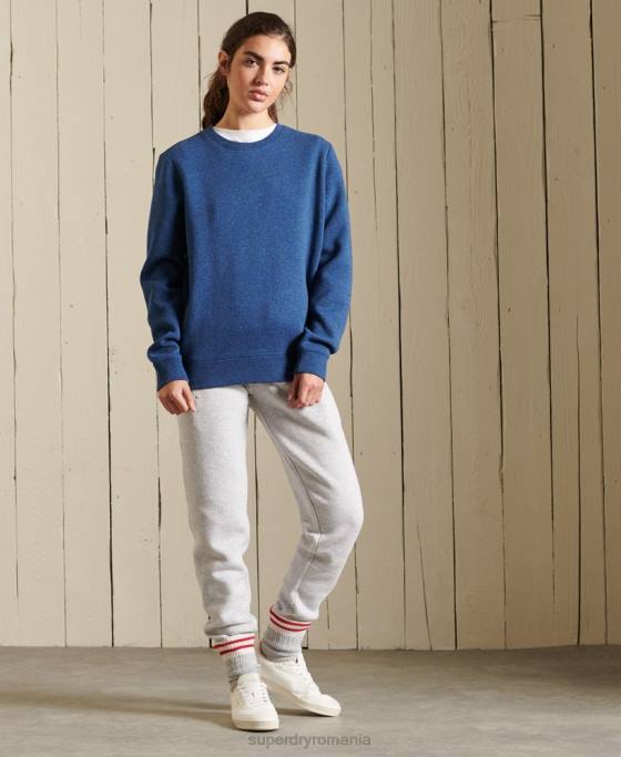 Superdry hanorac cu logo vintage îmbrăcăminte albastru femei JX0Z3455