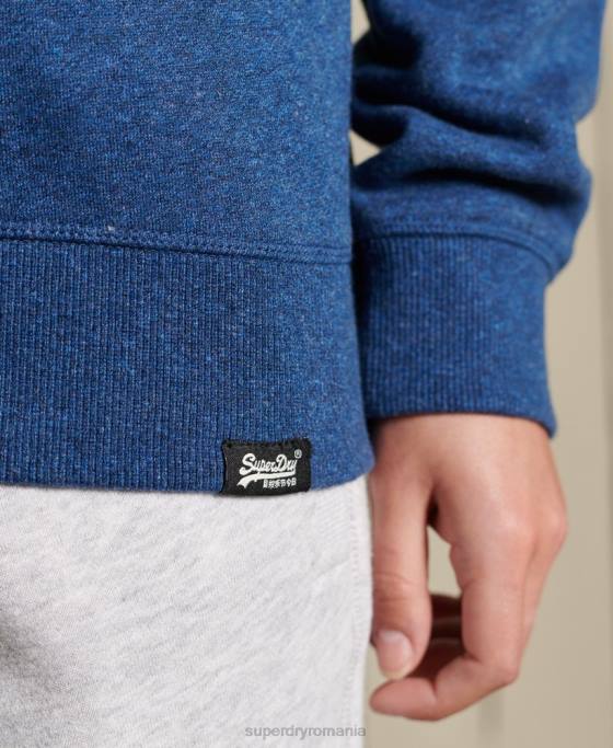 Superdry hanorac cu logo vintage îmbrăcăminte albastru femei JX0Z3455