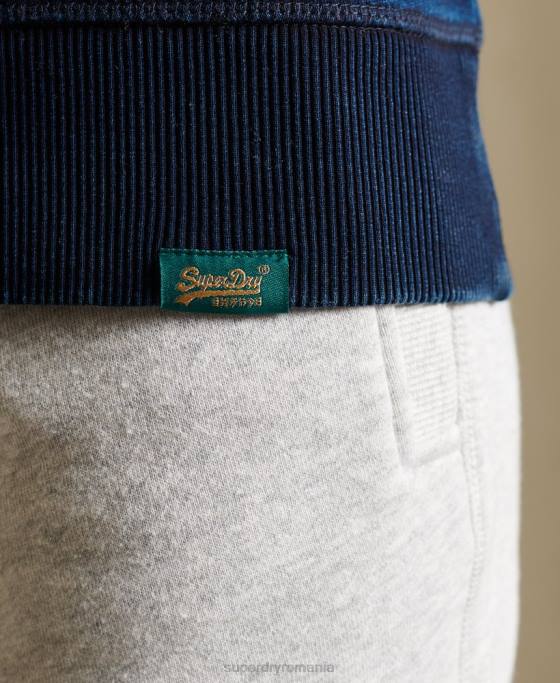 Superdry hanorac cu logo vintage îmbrăcăminte albastru inchis femei JX0Z6120