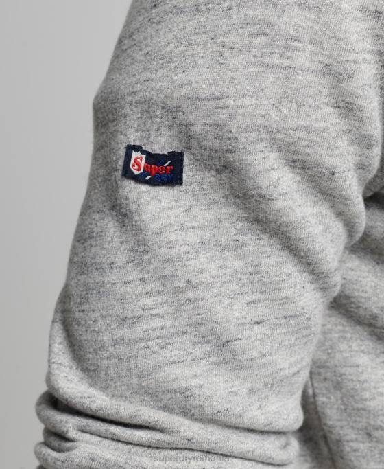 Superdry hanorac cu logo vintage îmbrăcăminte gri bărbați JX0Z789