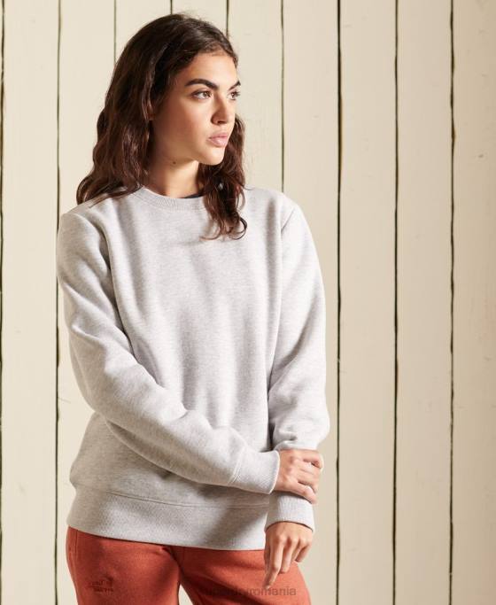 Superdry hanorac cu logo vintage îmbrăcăminte gri deschis femei JX0Z5990