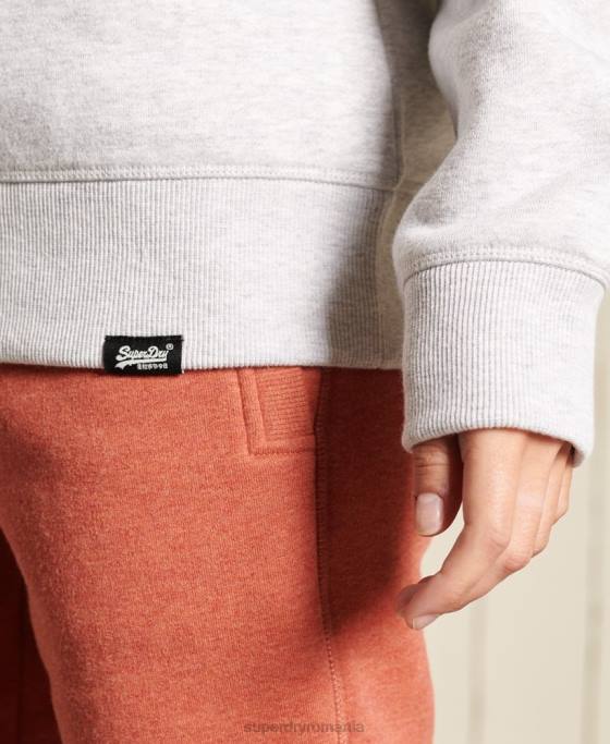Superdry hanorac cu logo vintage îmbrăcăminte gri deschis femei JX0Z5990