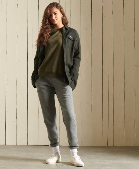 Superdry hanorac cu logo vintage îmbrăcăminte kaki femei JX0Z3478