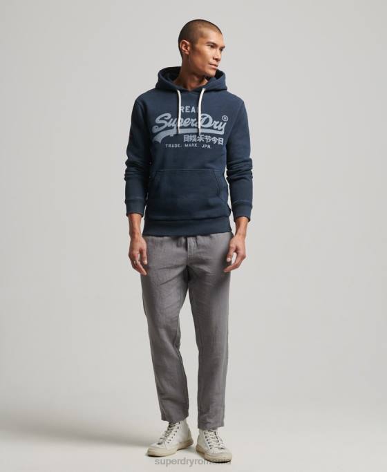 Superdry hanorac cu logo vintage îmbrăcăminte marina bărbați JX0Z649