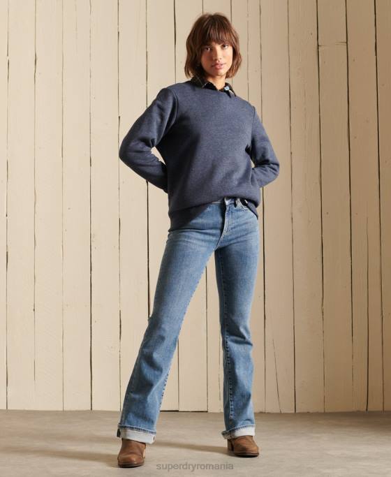 Superdry hanorac cu logo vintage îmbrăcăminte marina femei JX0Z6034