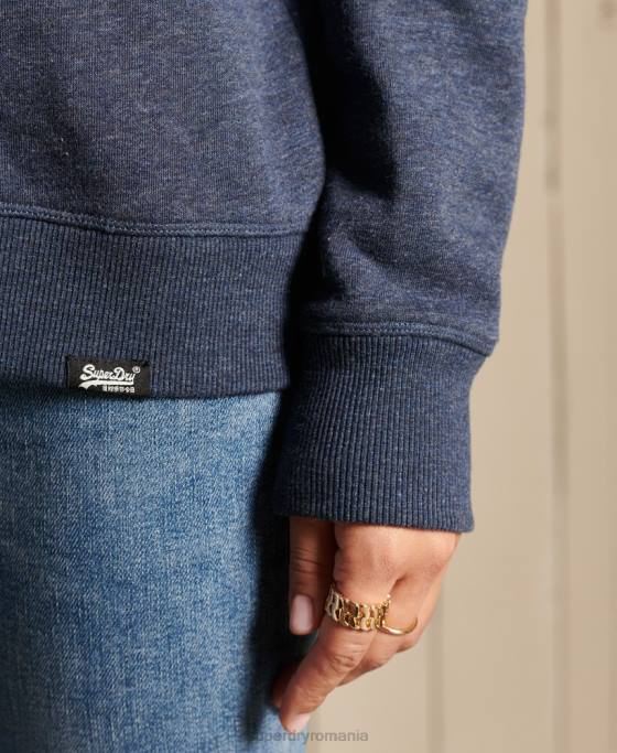 Superdry hanorac cu logo vintage îmbrăcăminte marina femei JX0Z6034