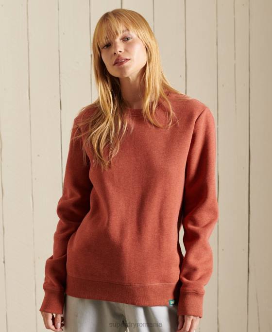 Superdry hanorac cu logo vintage îmbrăcăminte maro femei JX0Z3444