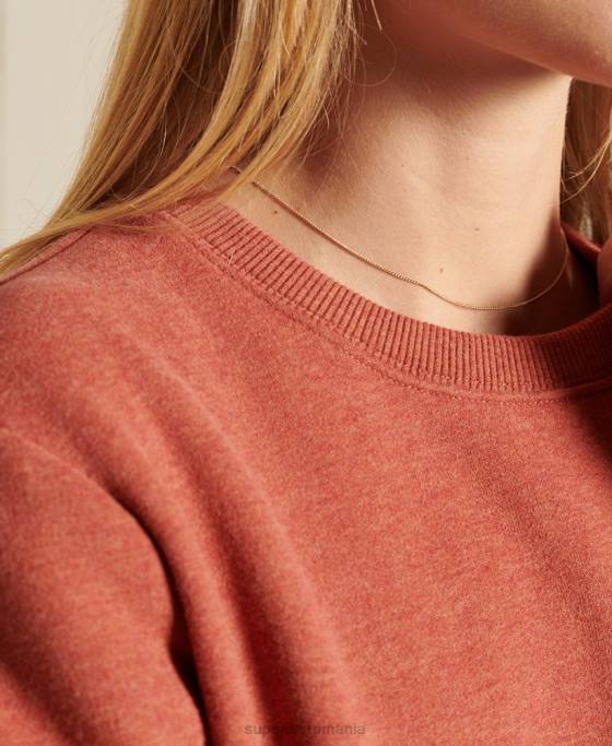 Superdry hanorac cu logo vintage îmbrăcăminte maro femei JX0Z3444