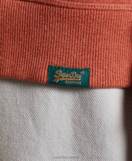 Superdry hanorac cu logo vintage îmbrăcăminte maro femei JX0Z3444