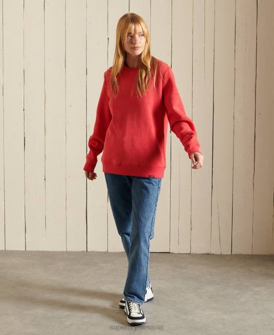 Superdry hanorac cu logo vintage îmbrăcăminte roșu femei JX0Z6086