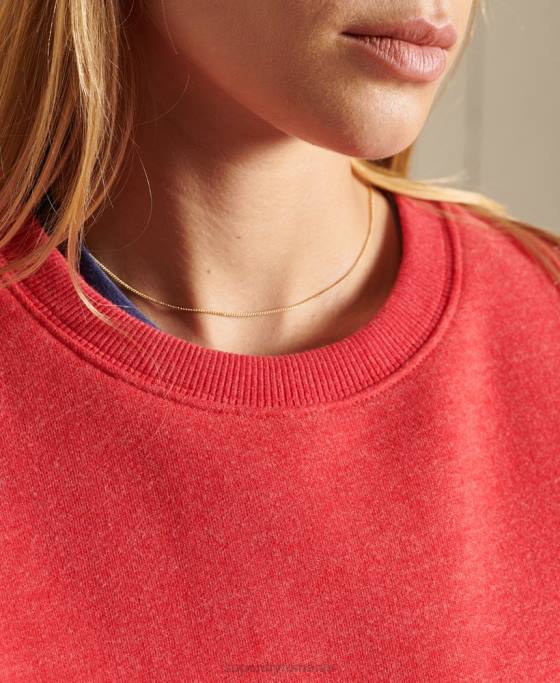 Superdry hanorac cu logo vintage îmbrăcăminte roșu femei JX0Z6086