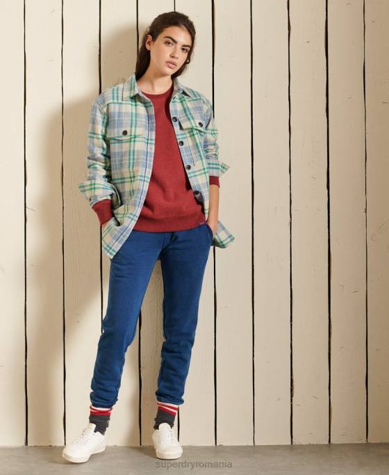 Superdry hanorac cu logo vintage îmbrăcăminte roșu femei JX0Z6095