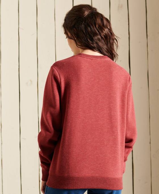 Superdry hanorac cu logo vintage îmbrăcăminte roșu femei JX0Z6095