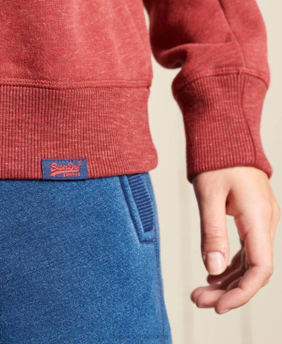 Superdry hanorac cu logo vintage îmbrăcăminte roșu femei JX0Z6095