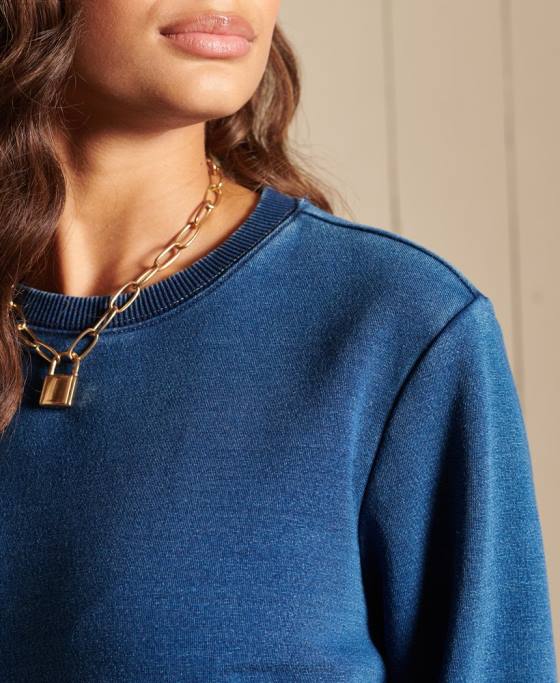 Superdry hanorac cu logo vintage îmbrăcăminte turcoaz femei JX0Z6042