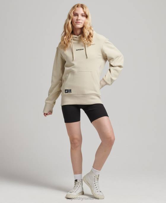 Superdry hanorac cu micro logo îmbrăcăminte bej femei JX0Z5884