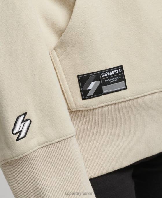 Superdry hanorac cu micro logo îmbrăcăminte bej femei JX0Z5884